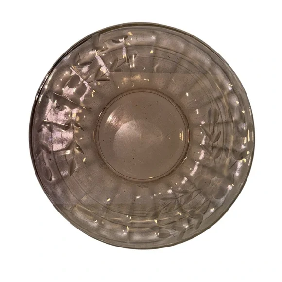 Set of 5 Vintage 1930’s Pink Depression Glass Plates - Federal Patrician Floral - Picture 5 of 7